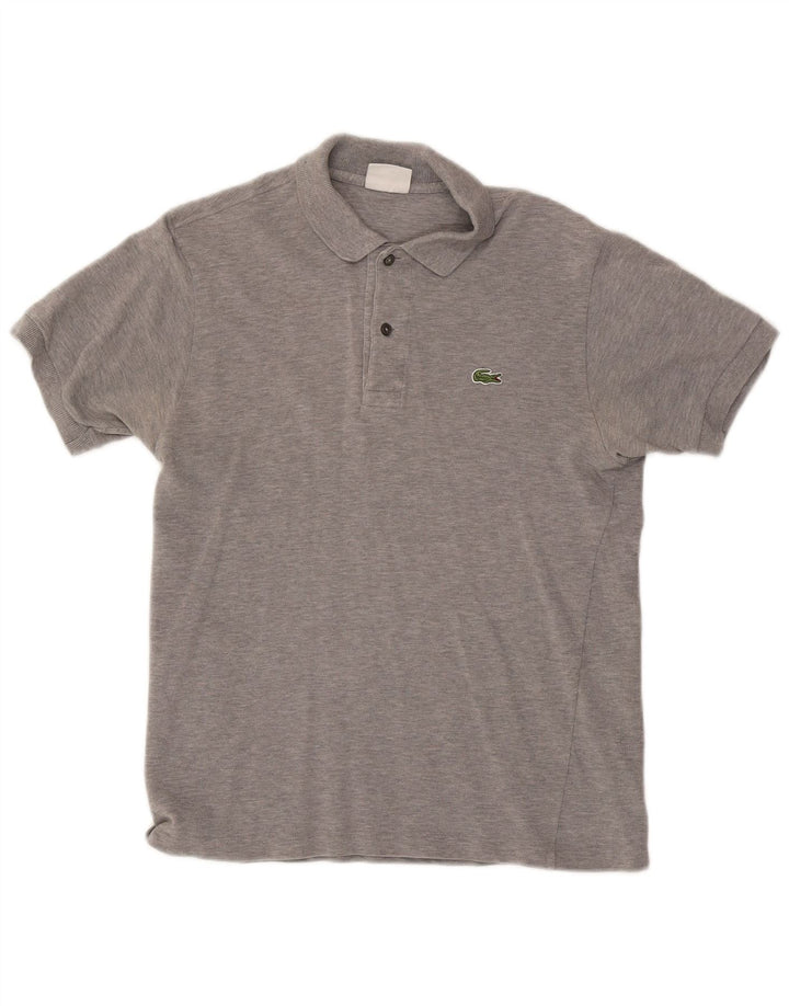 LACOSTE Polo Homme Taille 3 Petit Gris Coton