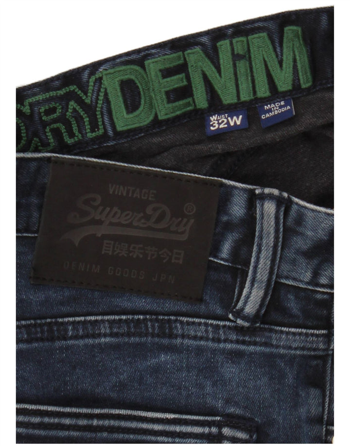 Superdry Short en jean W32 bleu marine moyen en coton pour homme
