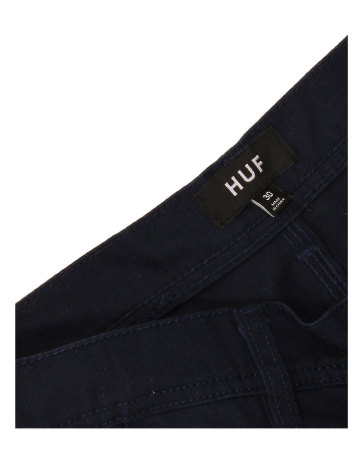 HUF Mens Cropped Jeans W30 L25 Navy Blue Cotton Vintage HUF and Second-Hand HUF from Messina Hembry 