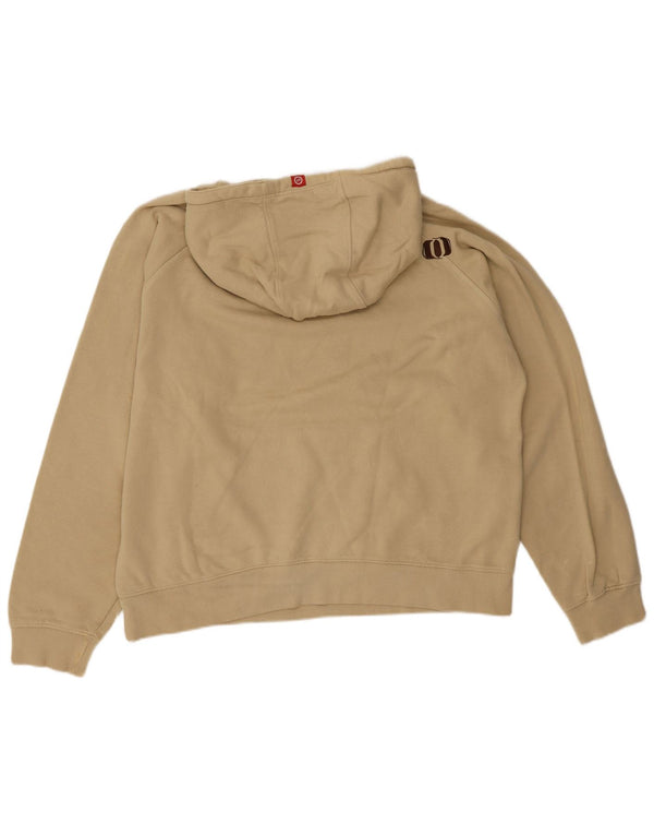 Animal Pull à capuche surdimensionné graphique pour femme UK 16 Grand coton beige