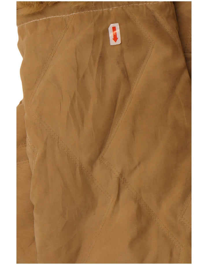 Parisport Veste matelassée coupe ample IT 44 Beige Moyen Polyamide Femme