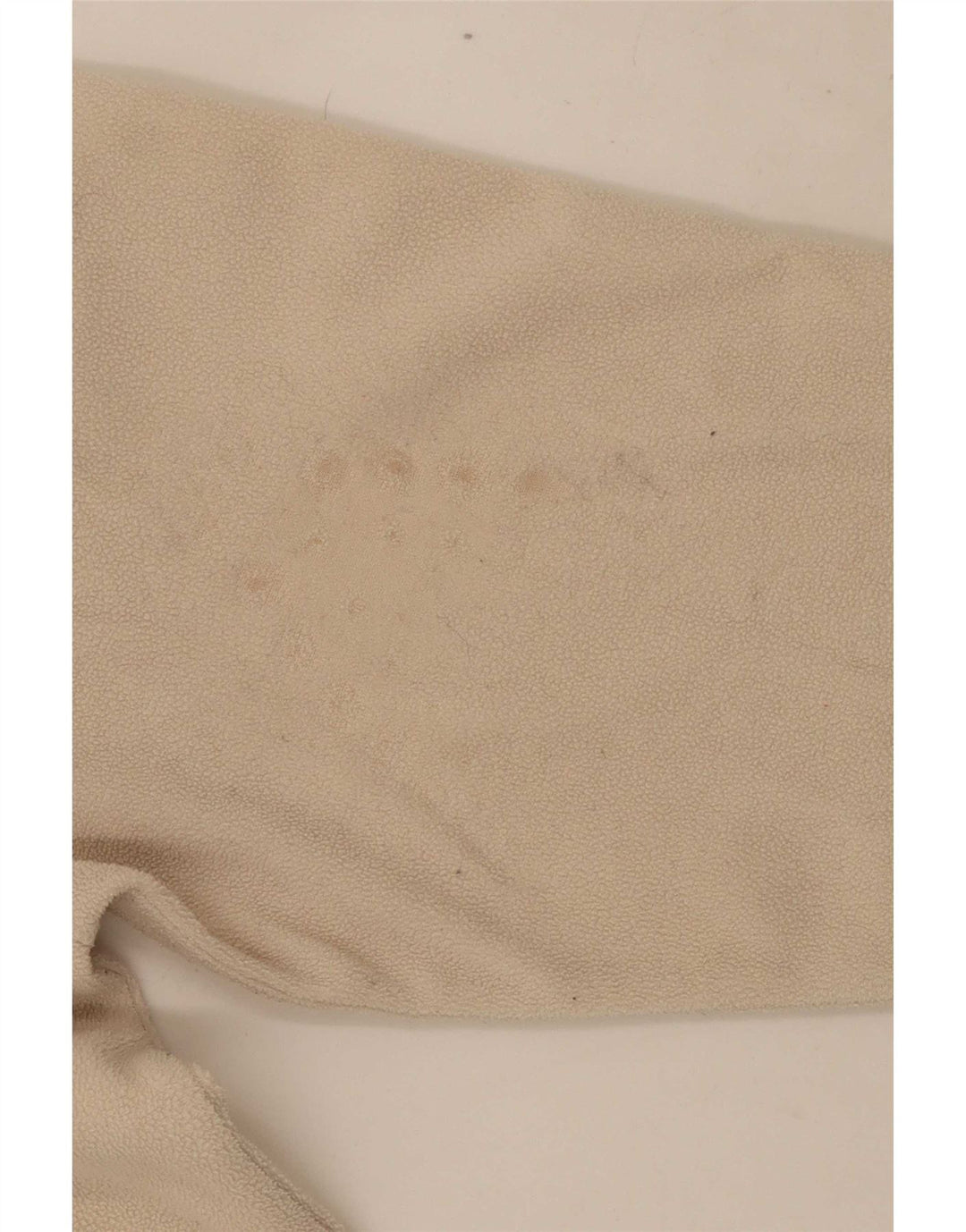 Asics Pull polaire à col zippé pour femme UK 16 Large Polyester blanc cassé