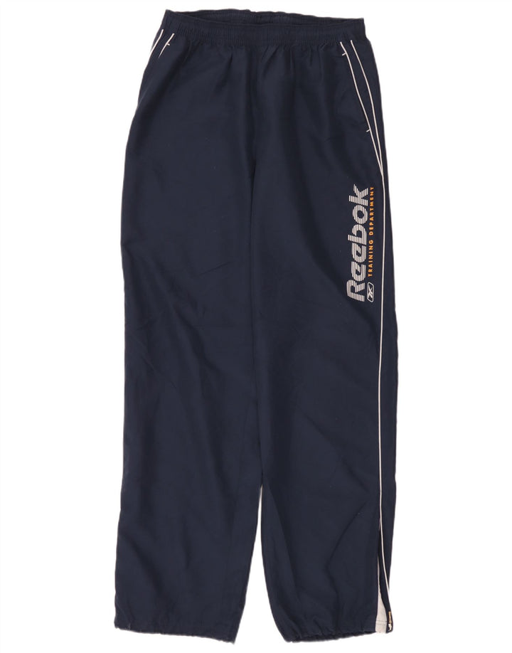 Reebok Pantalon de Survêtement Graphique Homme Large Bleu Marine Polyester
