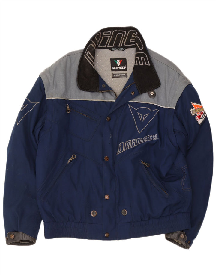 Dainese Mens Graphic Racer Jacket Taille 54 Grand Bleu Marine Colourblock