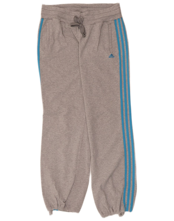 Adidas Pantalon de survêtement pour femme Joggers UK 8/10 Petit Gris Coton