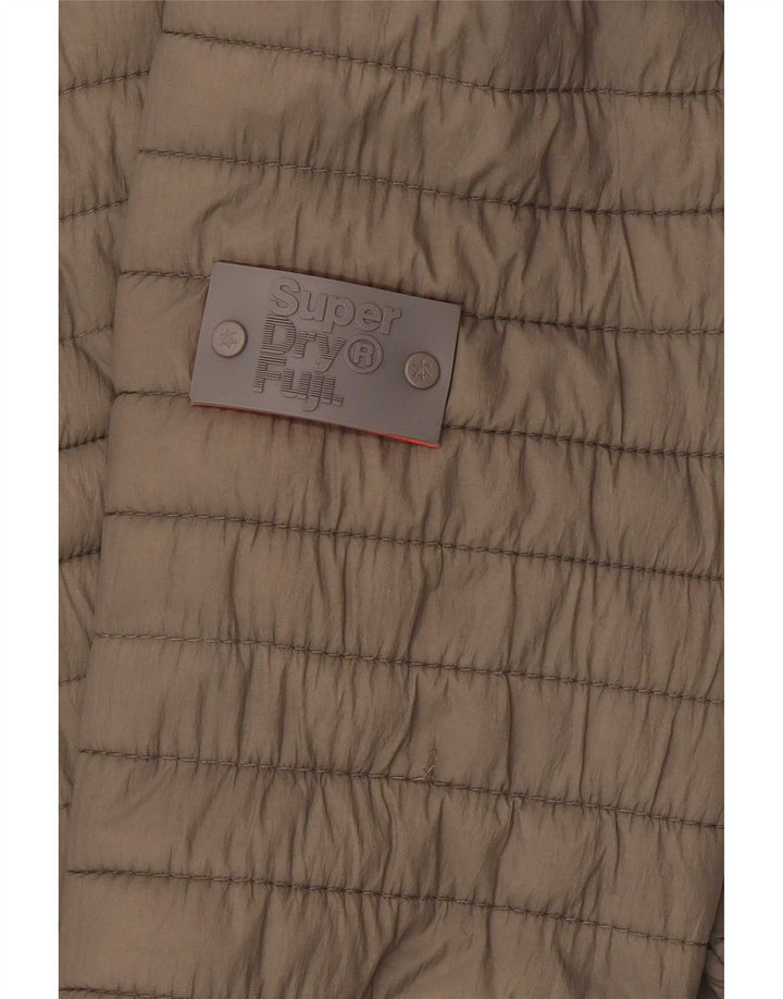 Superdry Veste rembourrée pour femme UK 6 XS Nylon kaki