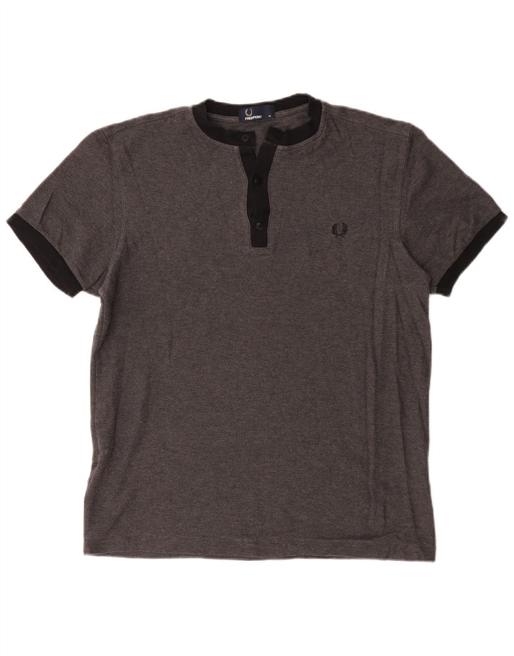 Fred Perry T-Shirt Homme Gris Moyen Coton