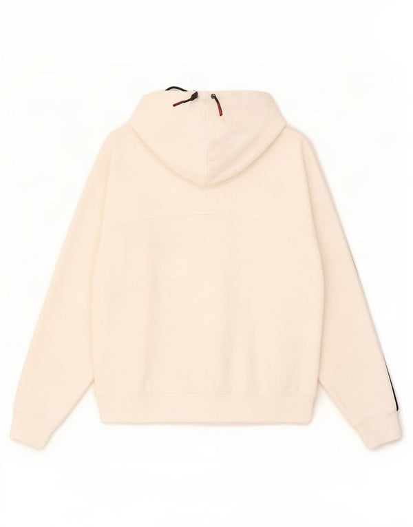 Champion Pull à capuche graphique pour femme UK 16 Large Blanc Colorblock