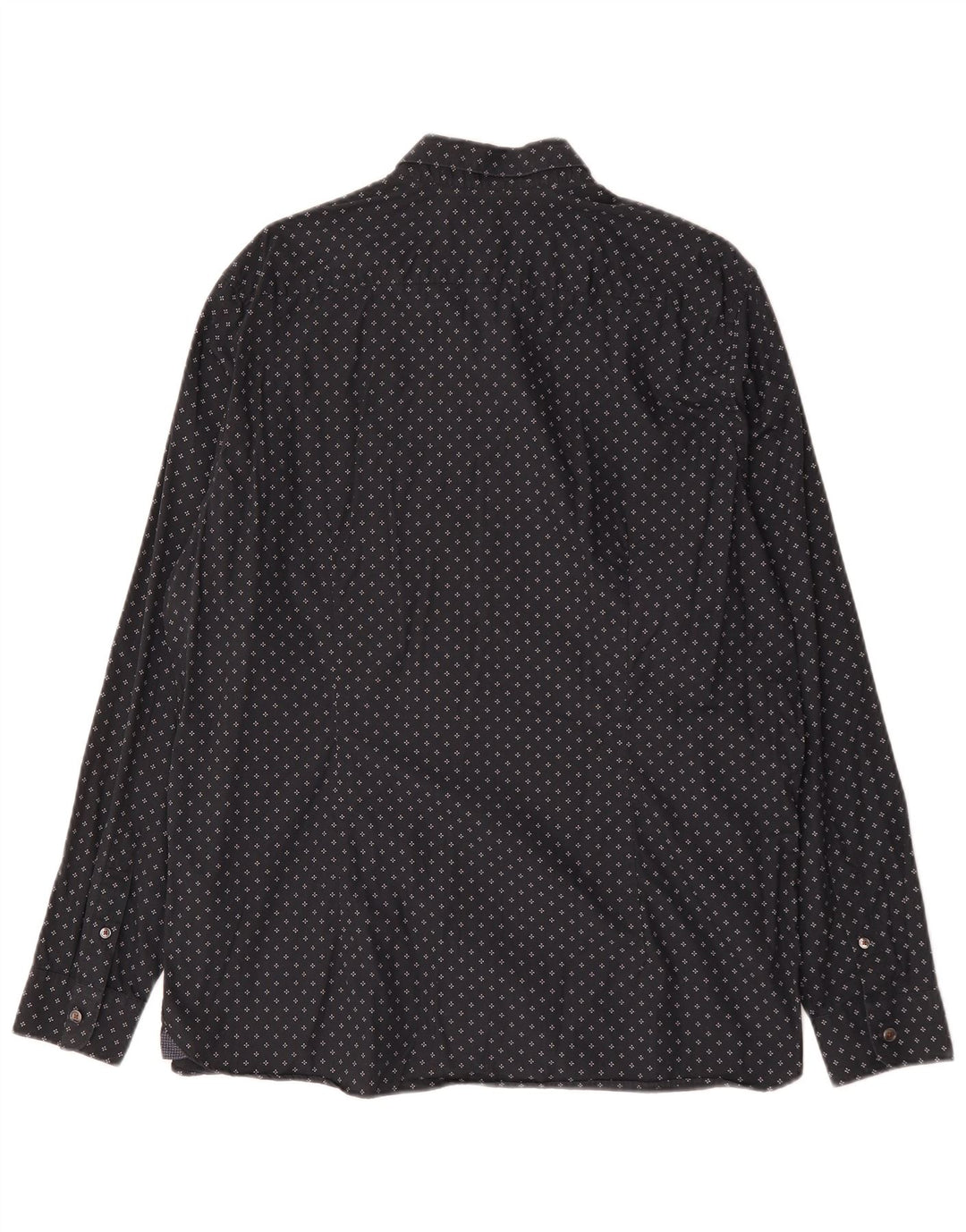 Ted Baker Chemise Homme Taille 6 2XL Noir Géométrique Coton