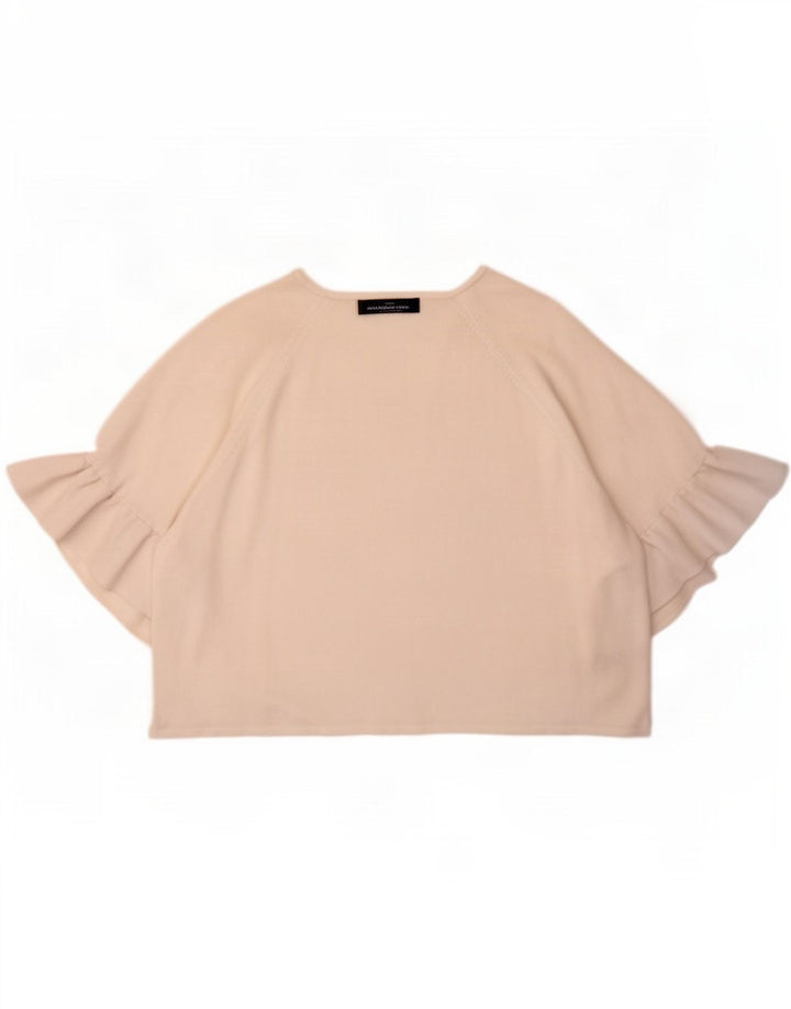 Marks & Spencer Haut court boléro ouvert pour femme UK 16 Large Viscose blanche