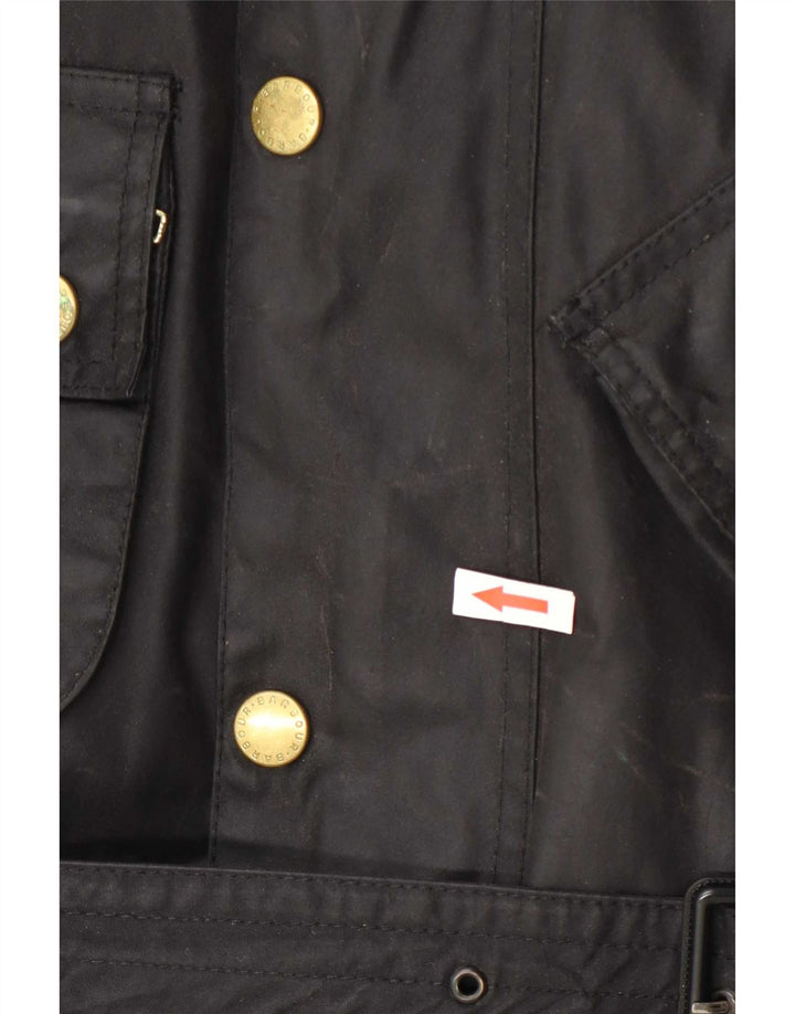 Barbour Veste en coton ciré pour homme UK 42 XL Noir