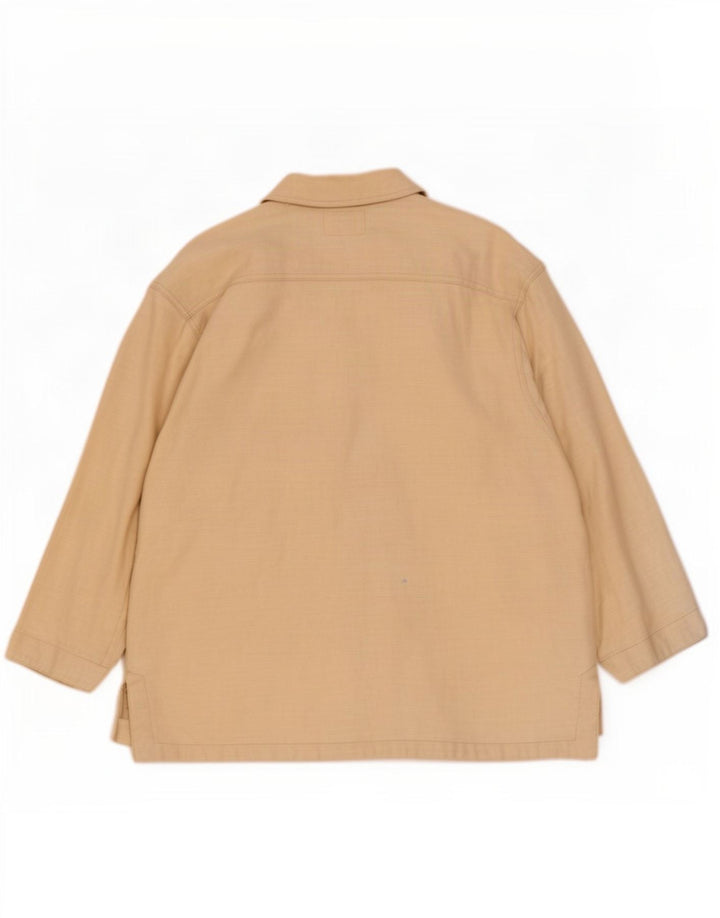 Smith & Brooks Veste utilitaire surdimensionnée pour femme UK 12 Ramie beige moyen