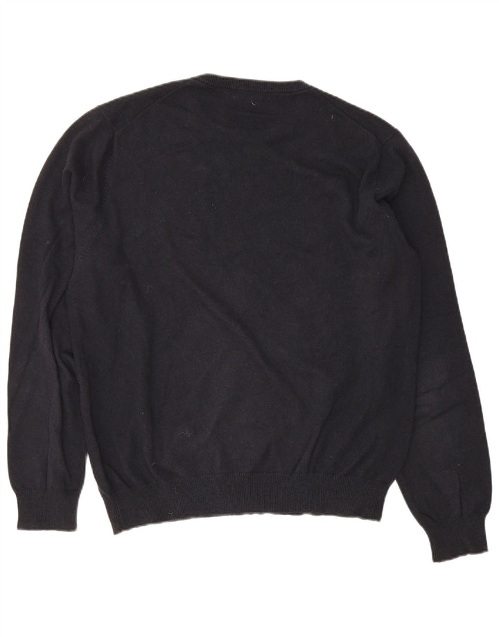 Sun68 Pull col rond pour homme en coton noir Taille L