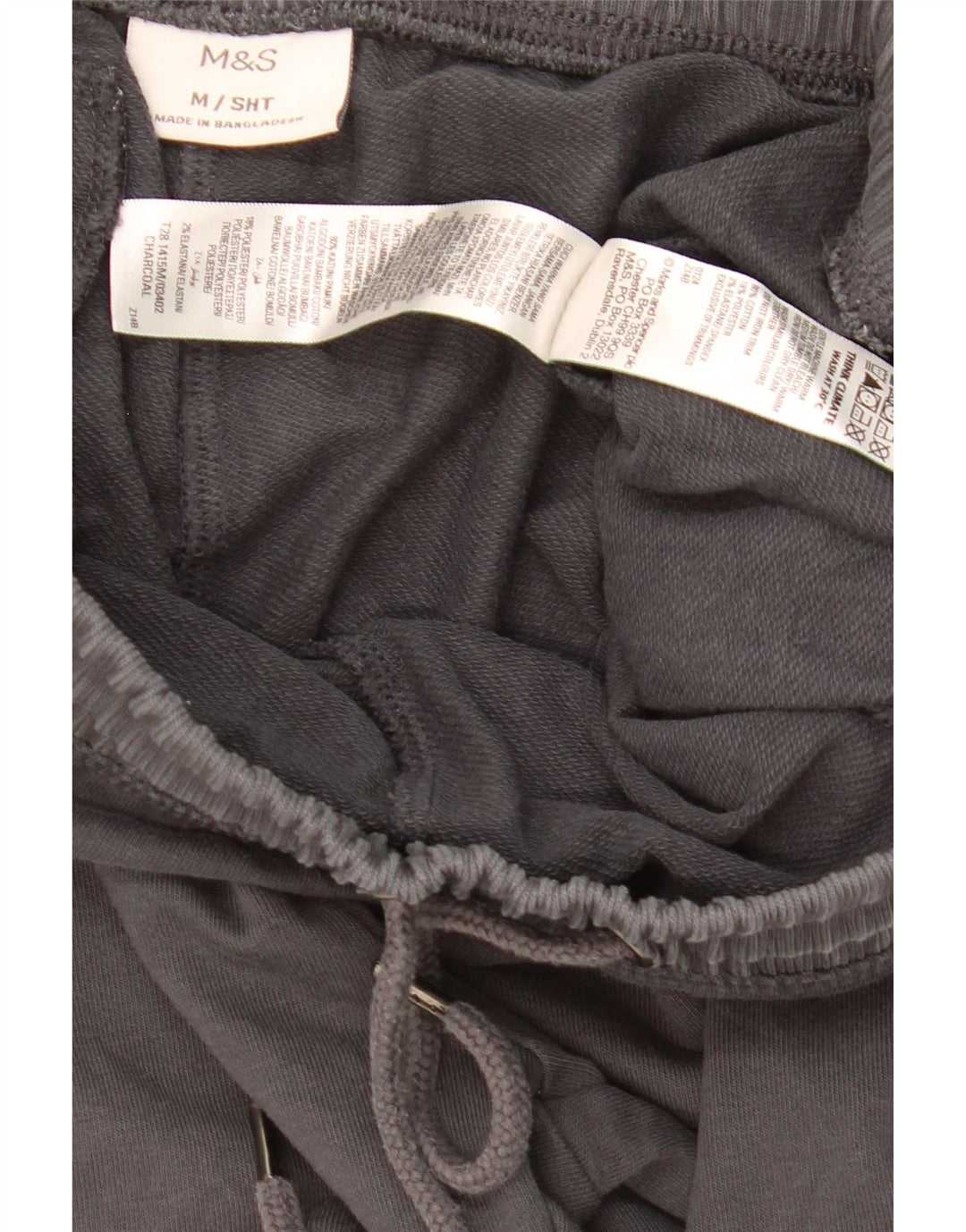 Marks & Spencer Pantalon de Survêtement Gris Moyen Coton Homme