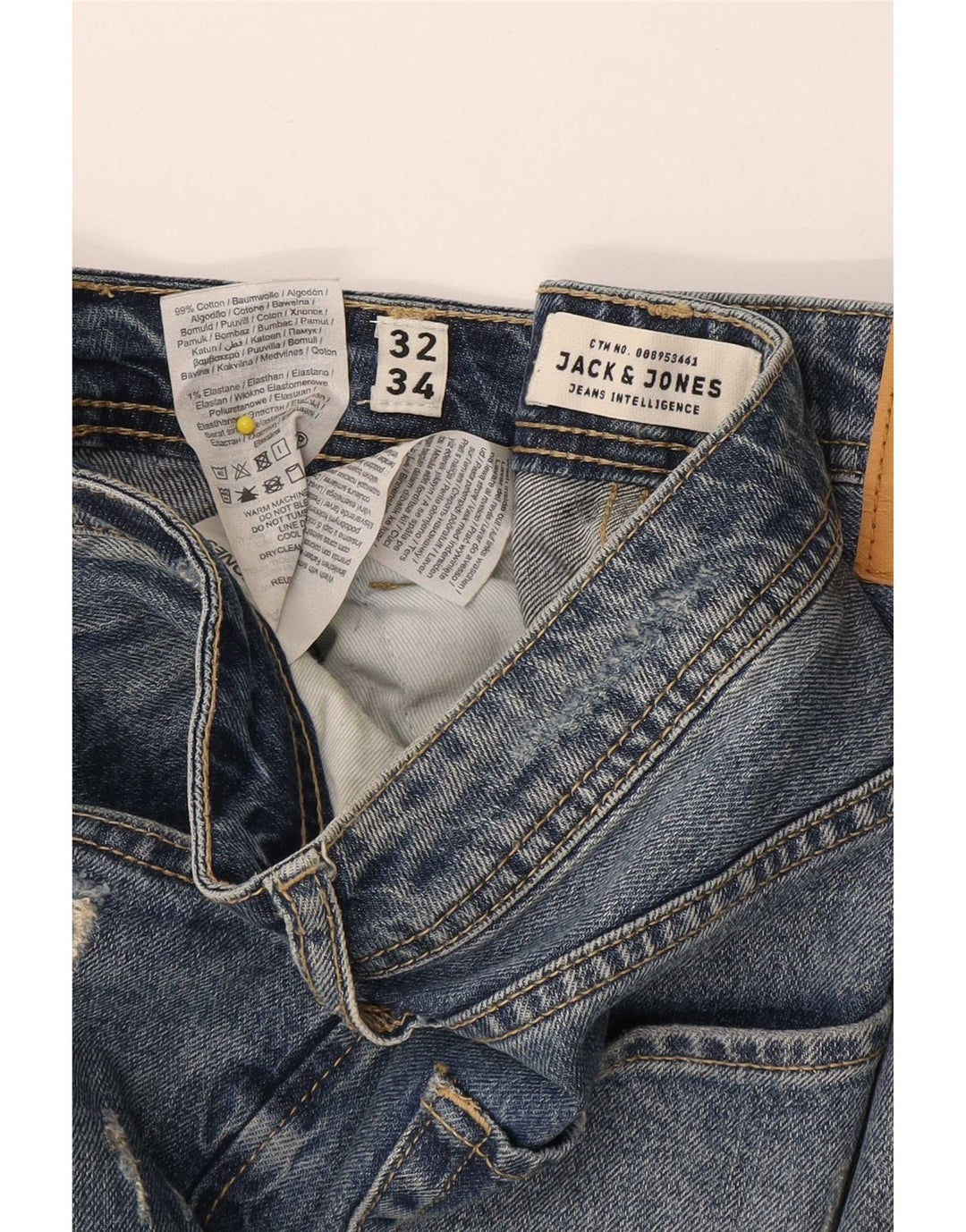 Jack & Jones Jean Slim Tim Homme W32 L34 Bleu Coton