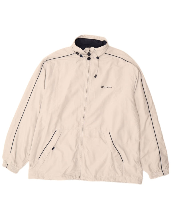 CHAMPION Mens Rain Jacket UK 44 2XL White