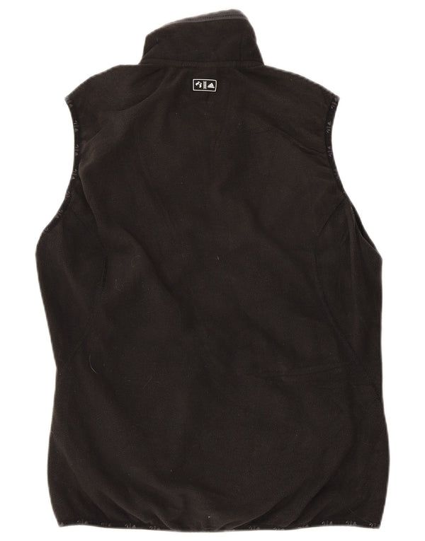 Adidas Climawarm Fleece Gilet UK 14 Medium Noir Colorblock pour femme
