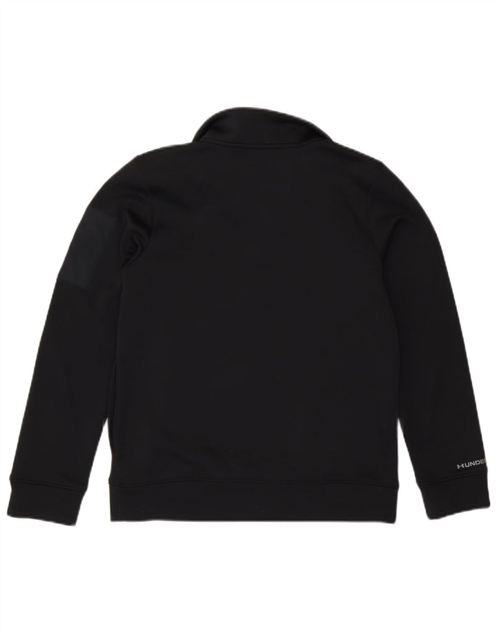 Under Armour Sweat-shirt à col zippé pour garçon 9-10 ans Noir moyen