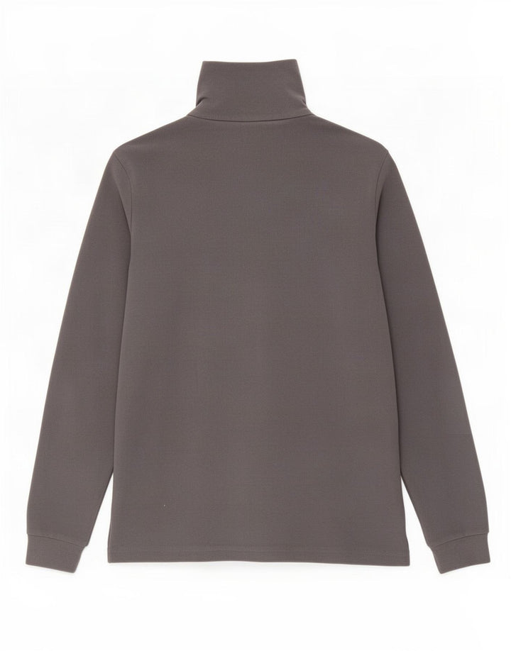 Lotto Pull polaire à col zippé pour homme Taille L Gris Polyester