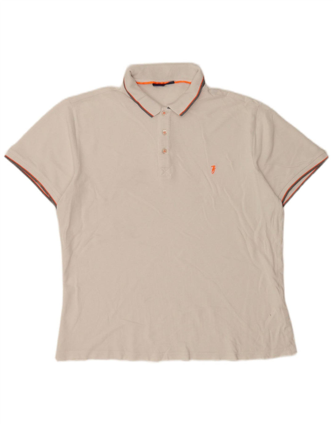 Trussardi Jeans Polo Homme XL Blanc
