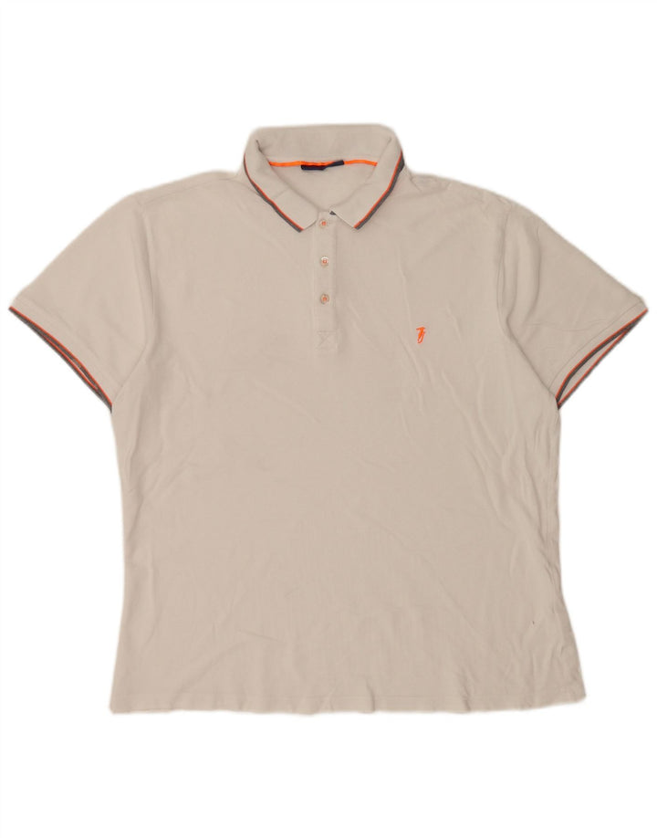 Trussardi Jeans Polo Homme XL Blanc