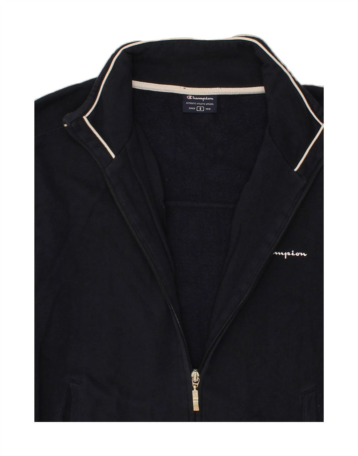 CHAMPION Mens Tracksuit Top Jacket Small Navy Blue Cotton Vintage Champion and Second-Hand Champion from Messina Hembry 