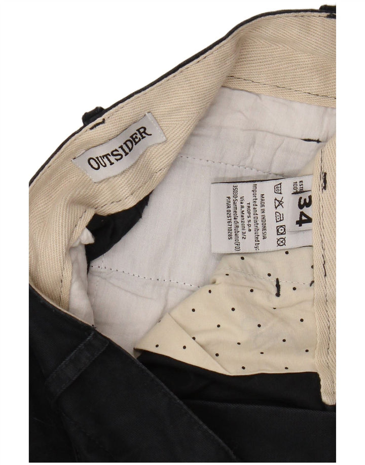 OUTSIDER Short Cargo Homme W34 Large Bleu Marine Coton