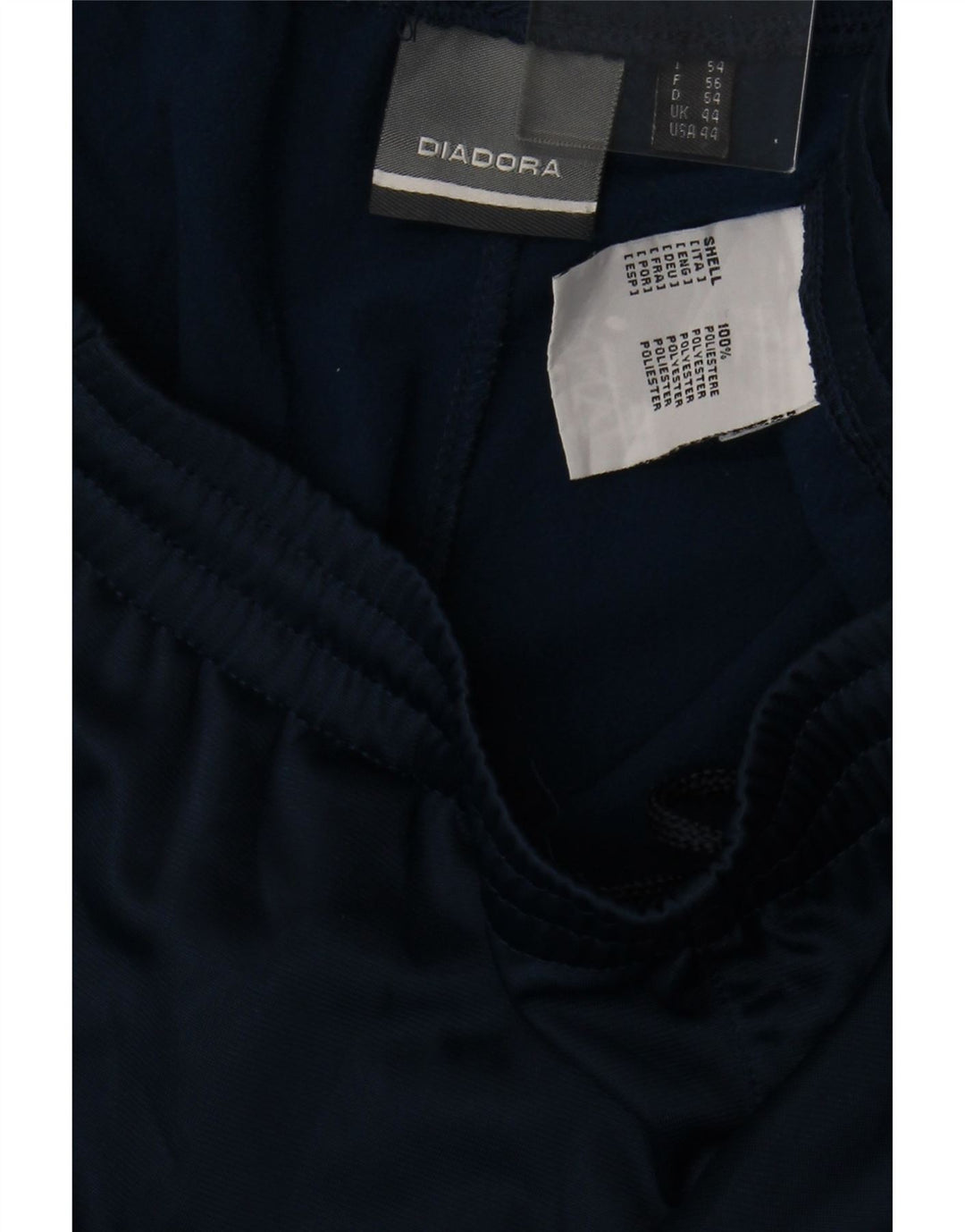 DIADORA Mens Tracksuit Trousers UK 44 Large  Navy Blue Polyester Vintage Diadora and Second-Hand Diadora from Messina Hembry 