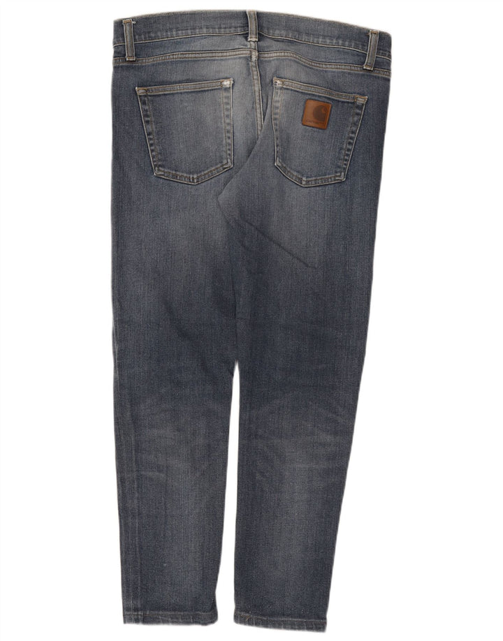 CARHARTT Jean Slim Homme W32 L27 Bleu Coton