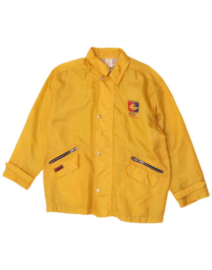 Veste de Pluie Coupe Ample Garçon Vintage 11-12 Ans Jaune Polyamide