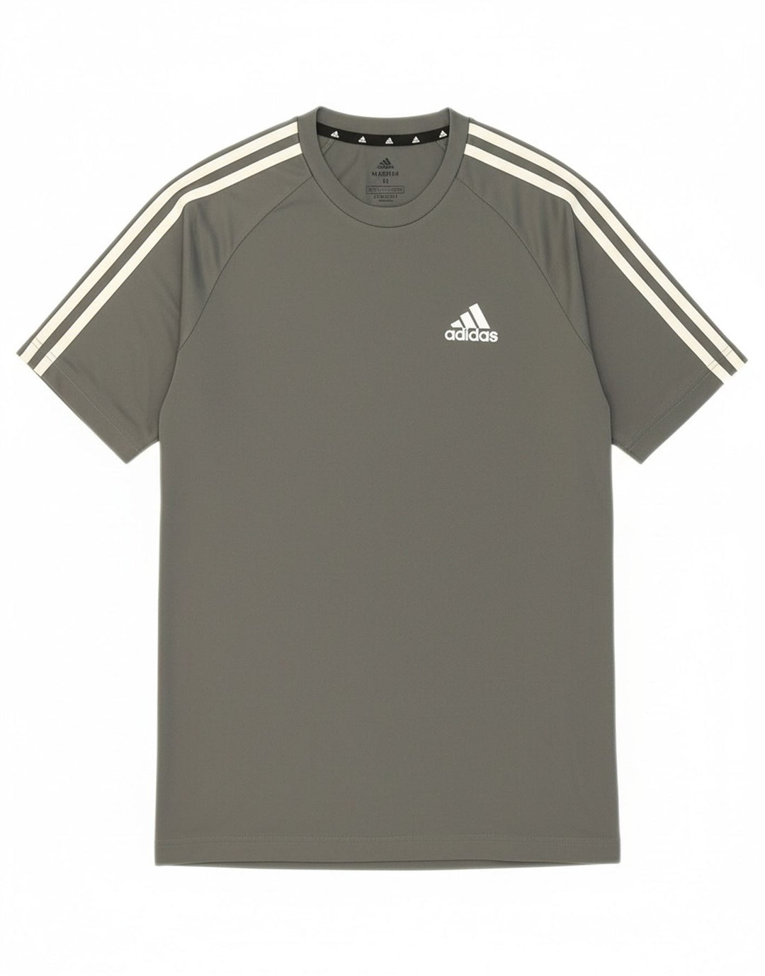 ADIDAS Mens Aeroready T-Shirt Top Small Grey Polyester Vintage Adidas and Second-Hand Adidas from Messina Hembry 