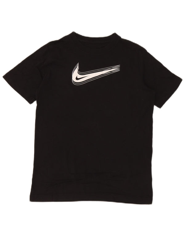 Nike Garçon Standard Fit Graphic T-Shirt Top 13-14 ans XL Noir Coton