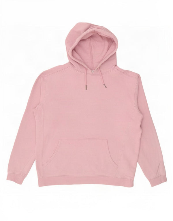 Topshop Pull à capuche surdimensionné pour femme UK 10 Petit coton rose
