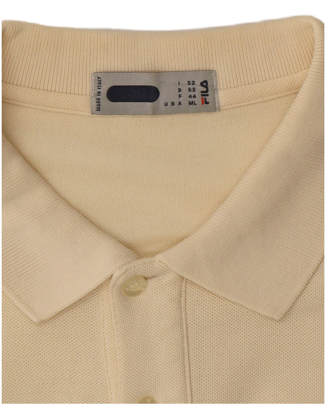 FILA Polo Homme IT 52 Large Jaune