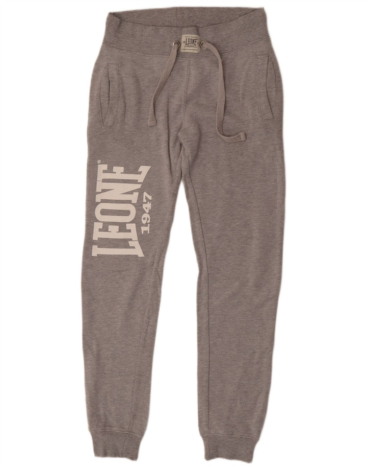 Leone Pantalon de Survêtement Graphique Homme Joggers Petit Gris Moucheté
