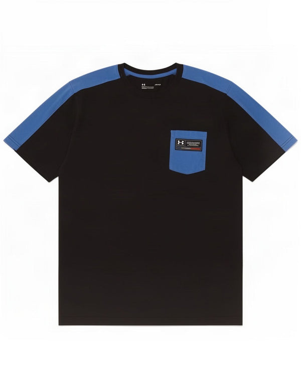 Under Armour T-Shirt Homme Haut Large Bleu Marine Coton