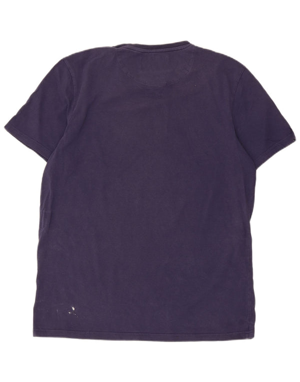 Lyle & Scott T-Shirt Homme Haut Large Bleu Marine Coton