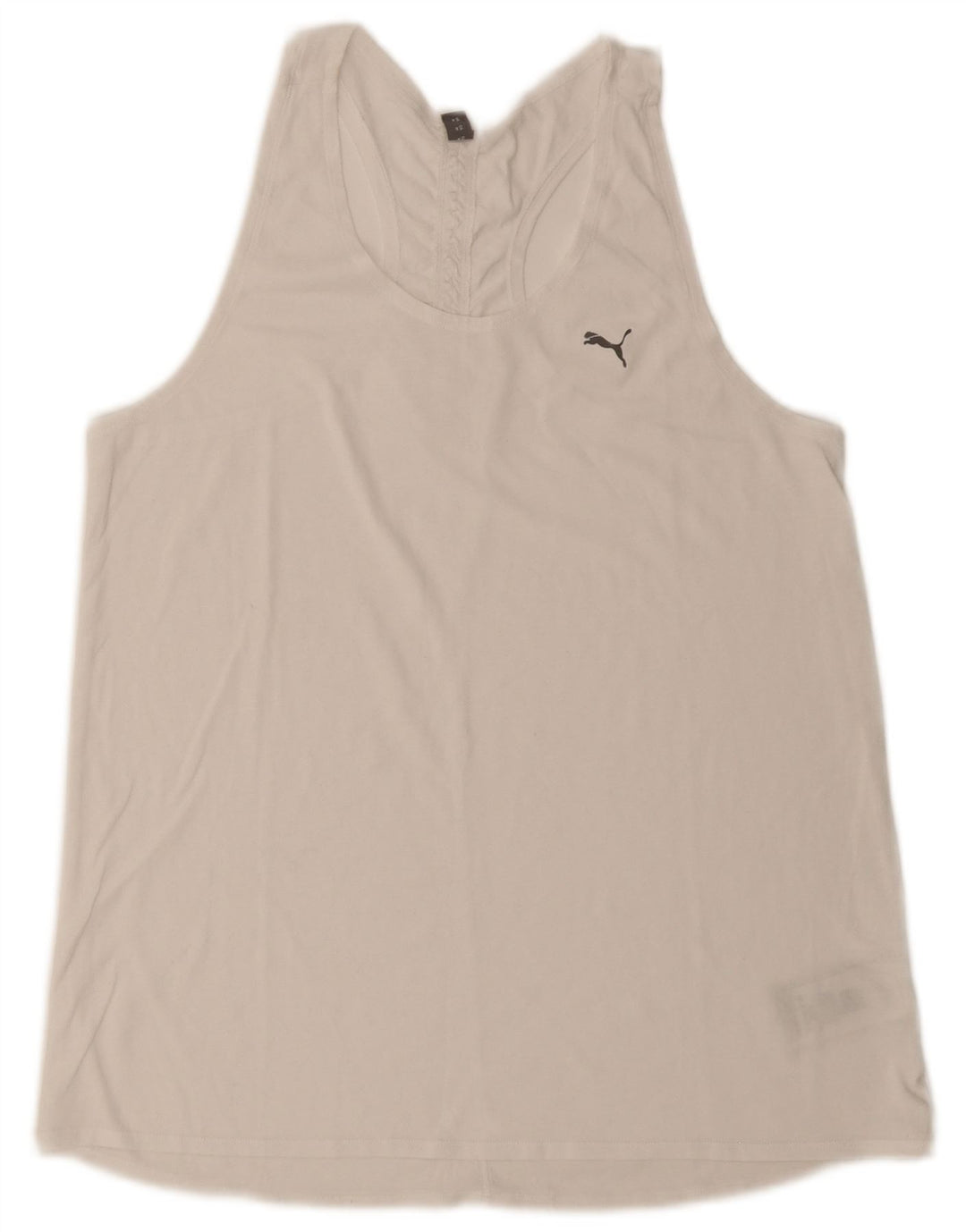 Puma Débardeur Femme UK 12 Medium Blanc Polyester