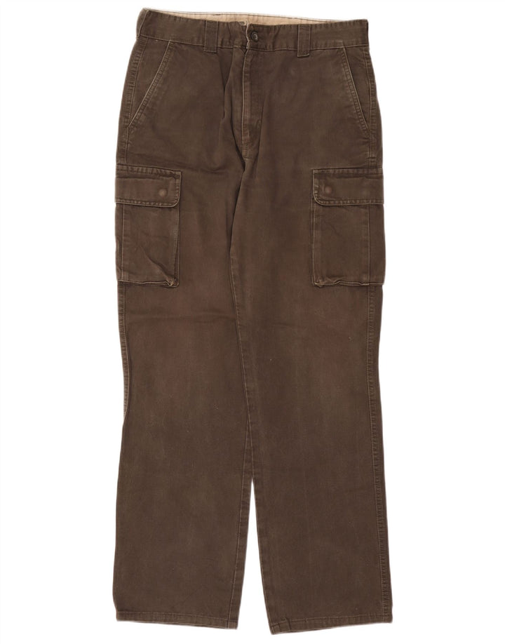Pantalon Cargo Droit Homme Vintage W34 L30 Coton Kaki