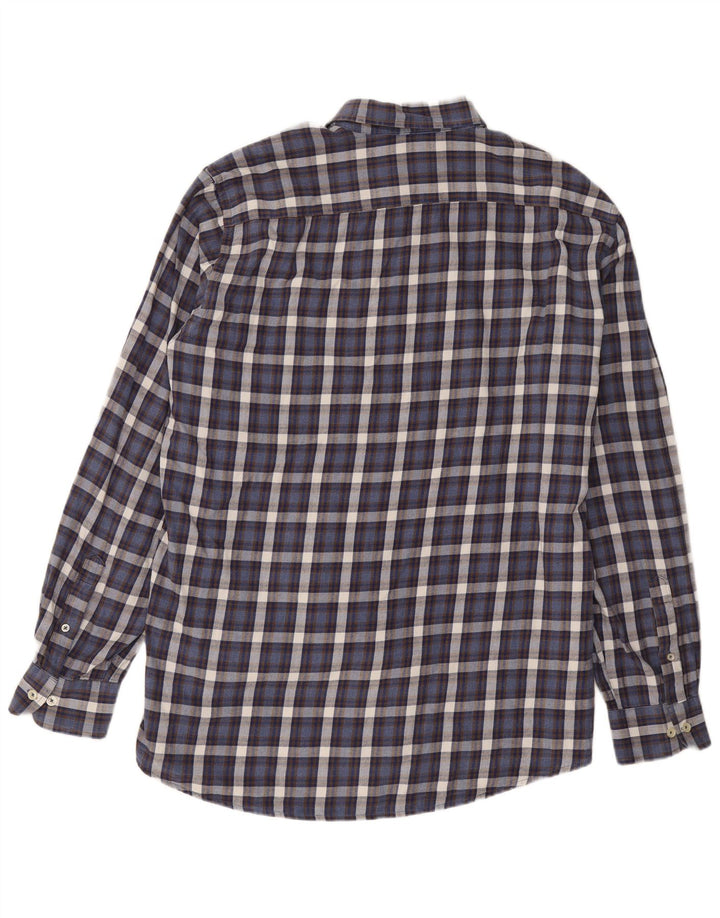 Carrera Chemise en flanelle coupe classique pour homme 2XL Bleu marine à carreaux