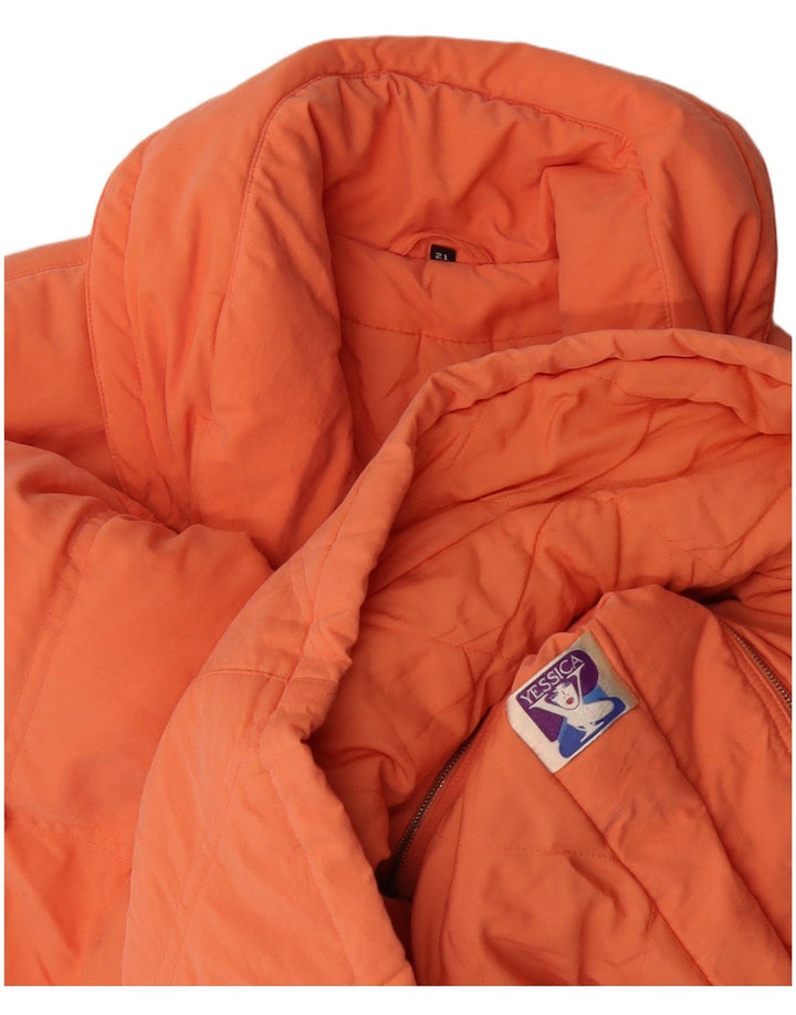 YESSICA Manteau rembourré pour femme US 21 3XL Orange Polyester