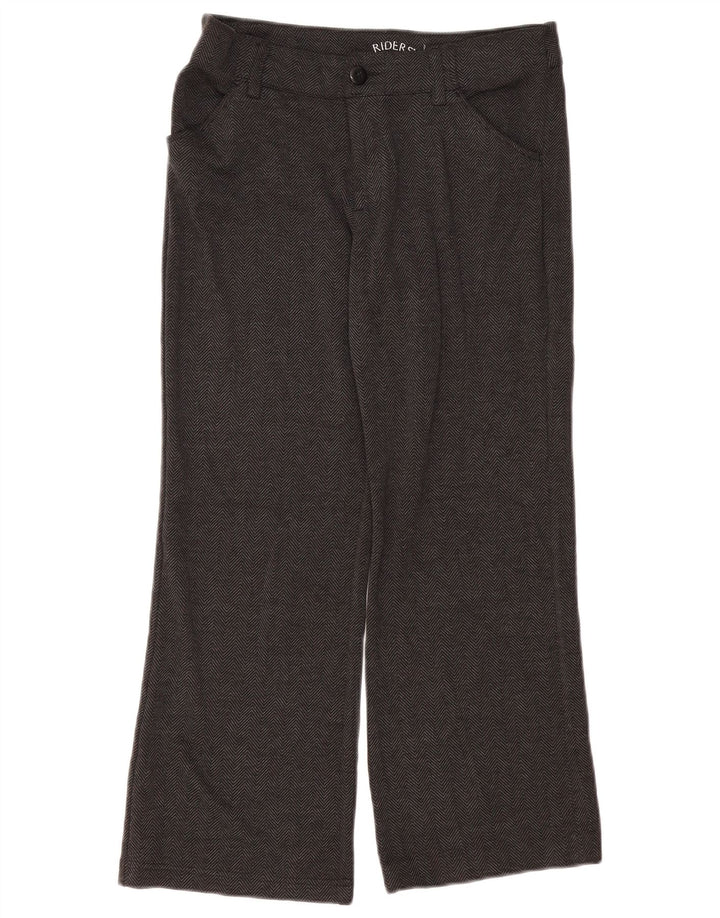 LEE Pantalon court Riders Bootcut pour femme W32 L25 Gris à chevrons