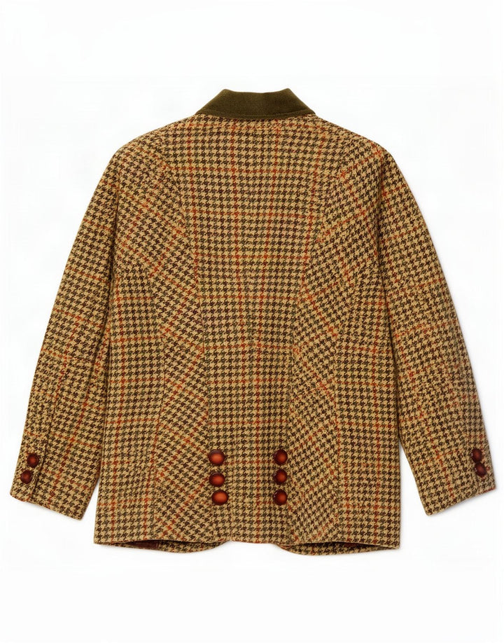 Imerio Tacchella Veste Blazer Femme IT 46 Grand Pied De Poule Jaune