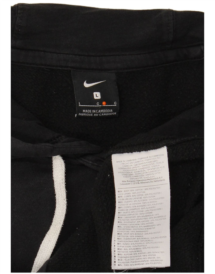 NIKE Pull à capuche pour homme Grand coton noir