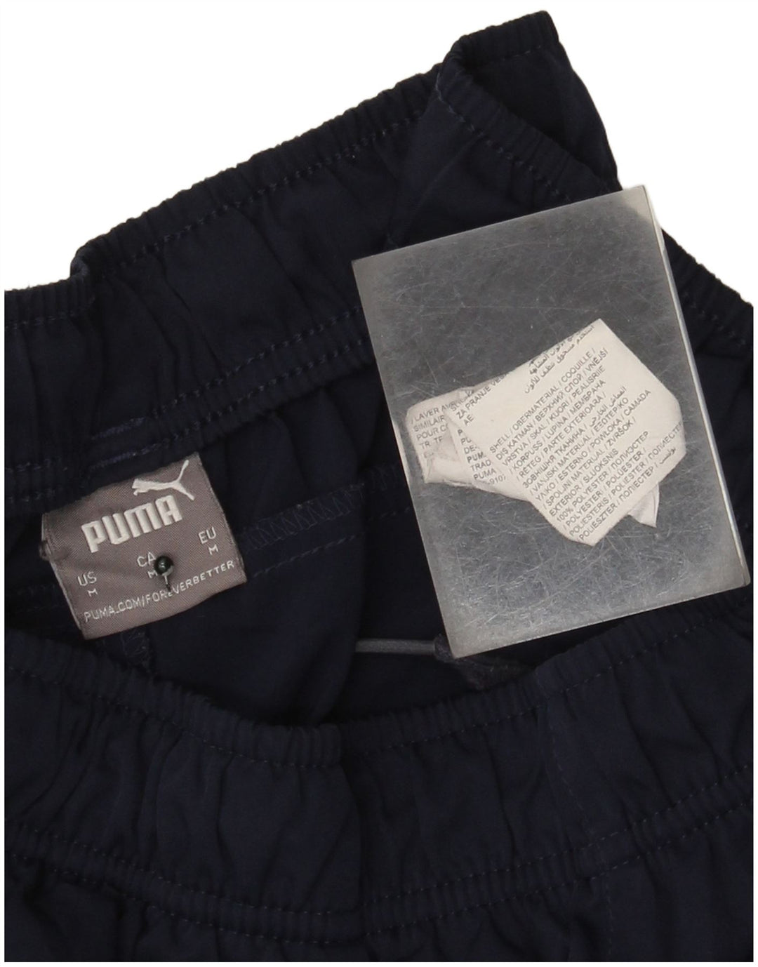 Puma Short de Sport Homme Bleu Marine Moyen Polyester