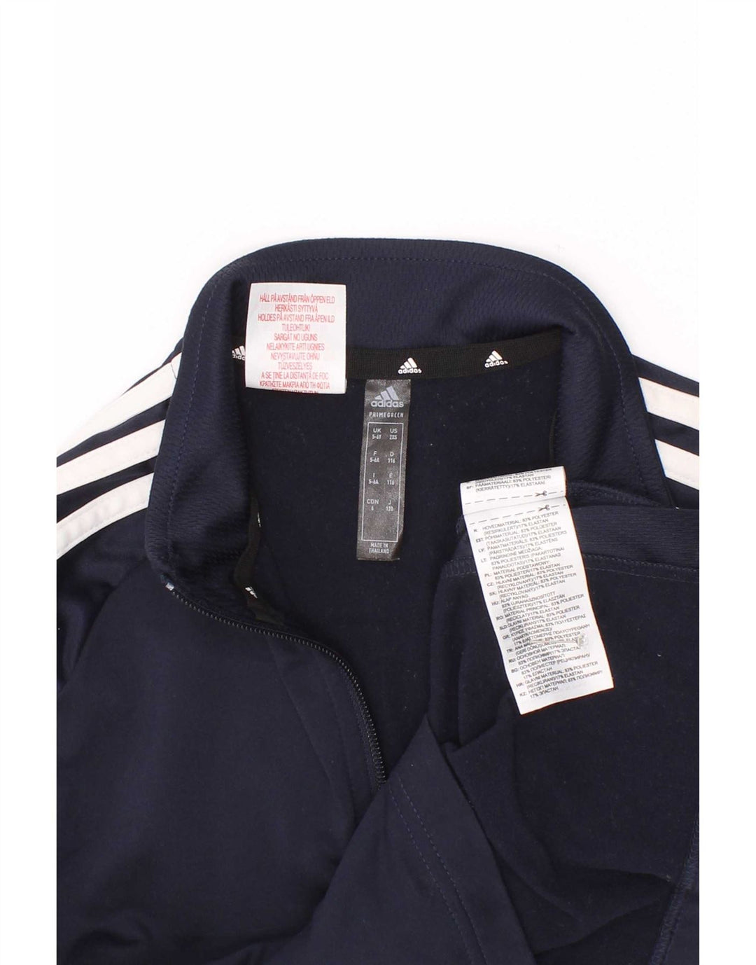 Adidas Garçon Aeroready Zip Neck Pull Survêtement Top 5-6 ans Bleu Marine