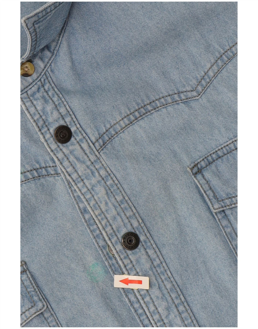 ARIZONA Chemise en jean à manches courtes pour homme, grand bleu