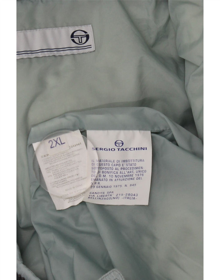 Sergio Tacchini Veste matelassée pour hommes UK 44 2XL Bleu Polyamide