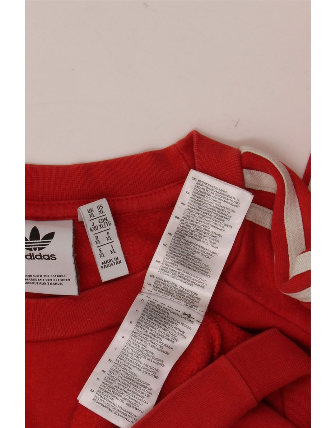 ADIDAS Sweat-shirt pour homme XL Rouge Coton