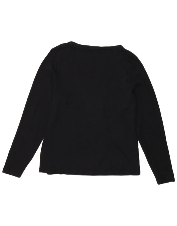 Marks & Spencer Haut à manches longues pour femme UK 20 2XL Noir Coton
